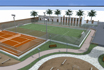 Simulation 3D complexe sportif